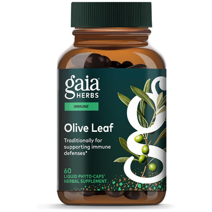 Gaia Herbs Olive Leaf Immune Support Supplement 60 Vegan Capsules Gaia Herbs
