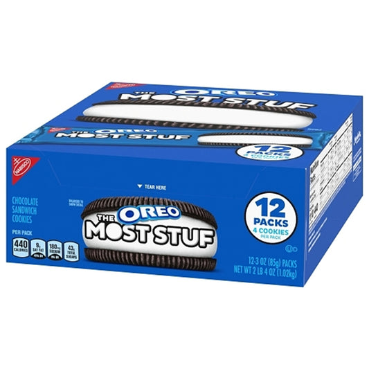 Oreo The Most Stuf Chocolate Sandwich Cookie 12 Per Box