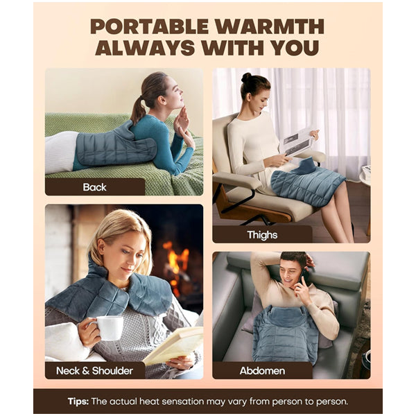 MISSViVi Graphene-Infused Weighted Heating Pad for Neck and Shoulders and Back
