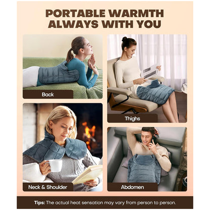 MISSViVi Graphene-Infused Weighted Heating Pad for Neck and Shoulders and Back