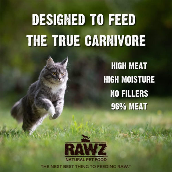 18 Pack - Rawz Natural Premium Pate Canned Cat Wet Food Chicken & Chicken Liver RAWZ