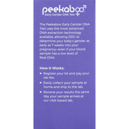 2 Pack - Peekaboo Early Detection Gender DNA Test Peekaboo