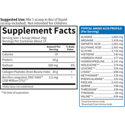 2 Pack - Garden of Life Grass Fed Unflavored Collagen Peptides Powder 14 Servings