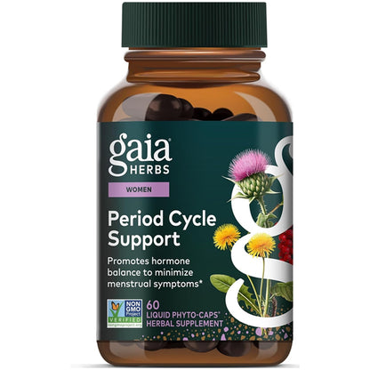 Gaia Herbs Period Cycle Support for Hormone Balance 60 Vegan Capsules Gaia Herbs