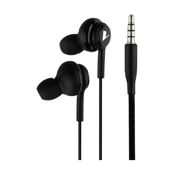The Voice Wired Stereo Earbuds with Microphone and 4' Cable - Black