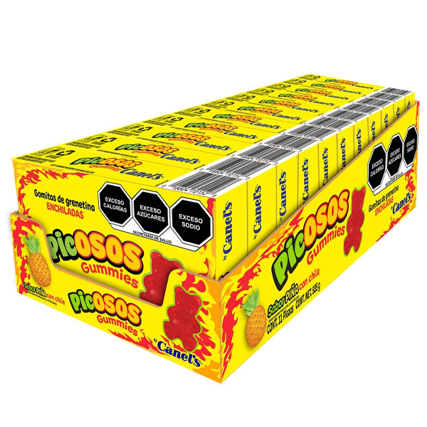 11 Pack - Canel's Picosos Spicy Pineapple Gummies 3oz Theater Box Canel's