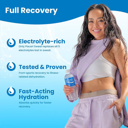 12 Pack - Pocari Sweat Electrolyte Hydration Sports Drink 16.9oz Pocari Sweat