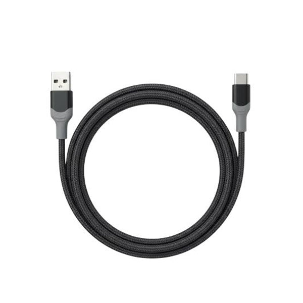 12 Pack - Powerxcel 4FT Kevlar USB-A to Type-C Fast Charging Cable Black Wholesale Bundle
