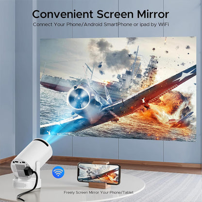 Mini Projector with WiFi and Bluetooth, 4K Support Portable Movie Projector Camworld