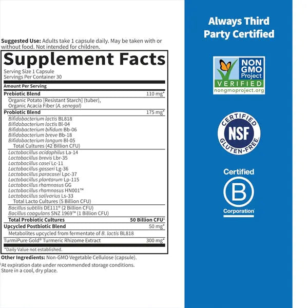 Garden of Life Probiotic Sport+ 50 Billion CFU Made for Athletes 30 Count Garden of Life