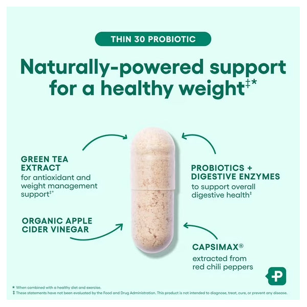 Physician's Choice Thin 30 Probiotic for Weight Management 30 Count Physician's Choice