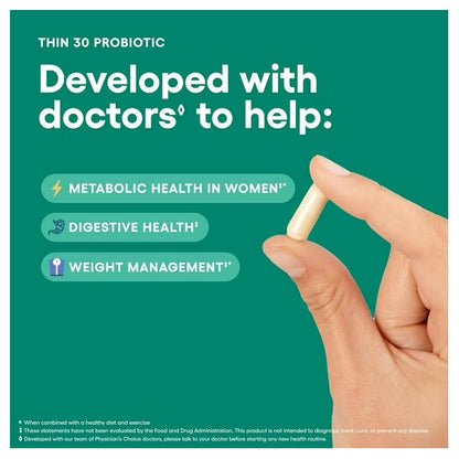 Physician's Choice Thin 30 Probiotic for Weight Management 30 Count Physician's Choice