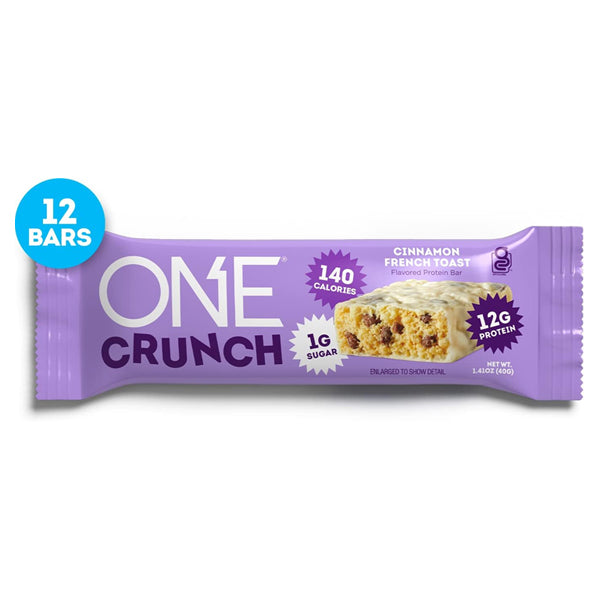 2 Boxes - ONE Protein Bars, Crunch Cinnamon French Toast 12 Count Each