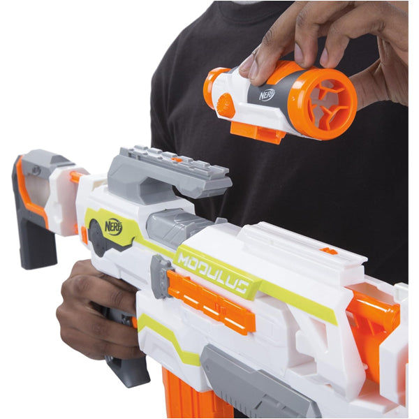 NERF Modulus ECS Motorized Blaster with Detachable Parts and 10-Dart Clip