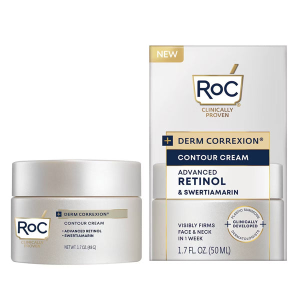 RoC Derm Correxion Contour Retinol Cream for Face and Neck 1.7oz RoC