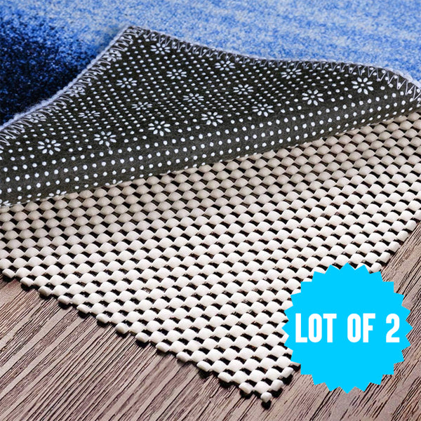2 Pack - 3'x5' Non Slip Area Rug Pad Gripper for Area Rugs and Hardwood Floors