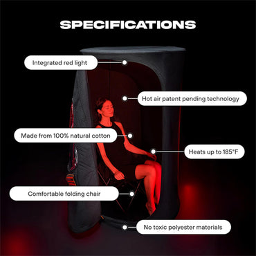 THE POD COMPANY The Sauna Pod - Portable Personal Dry Sauna for Recovery & Wellness The Pod Company