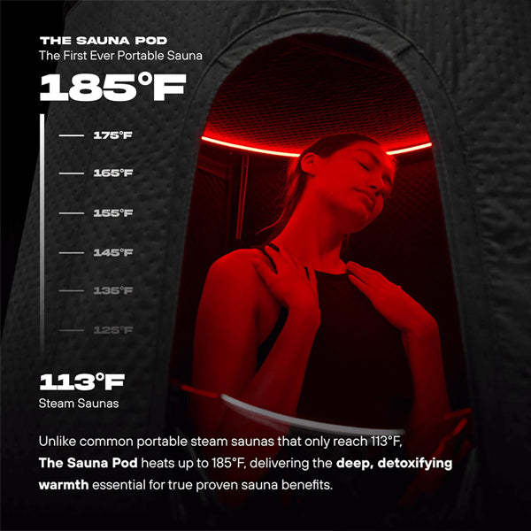 THE POD COMPANY The Sauna Pod - Portable Personal Dry Sauna for Recovery & Wellness The Pod Company