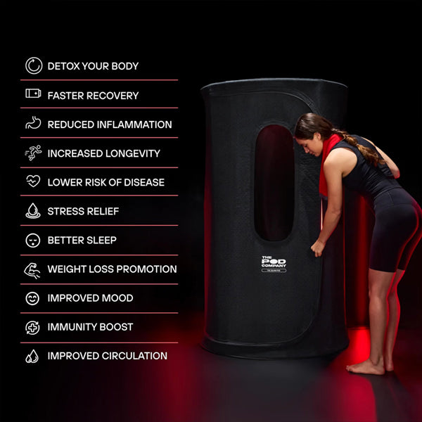 THE POD COMPANY The Sauna Pod - Portable Personal Dry Sauna for Recovery & Wellness The Pod Company