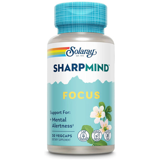 Solaray SharpMind Focus Mental Alertness Nootropic 30 VegCaps