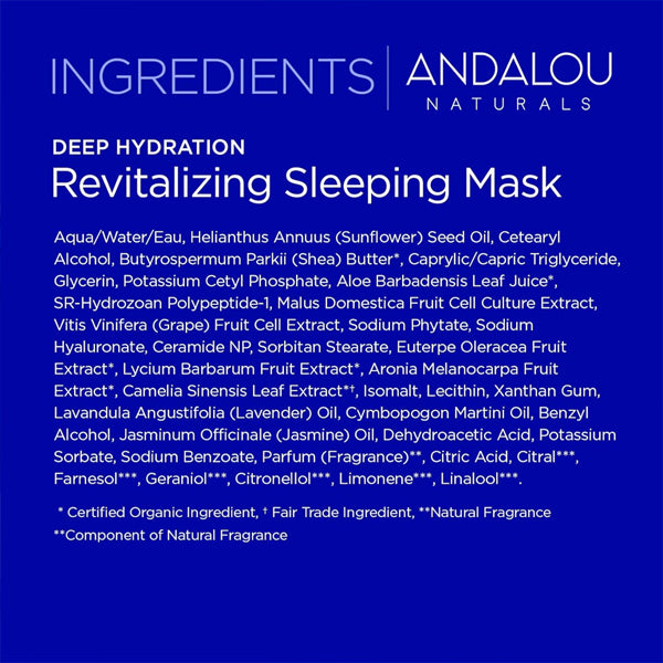 2 Pack - Andalou Naturals Deep Hydration Revitalizing Sleeping Mask