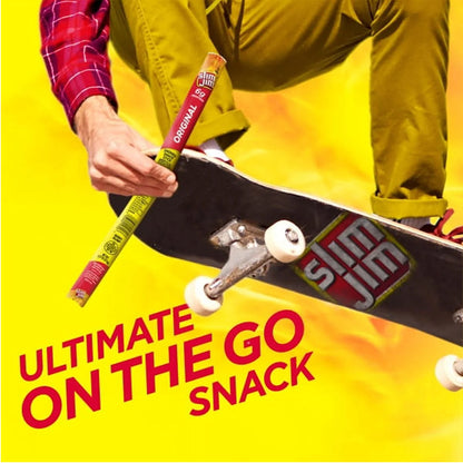 Slim Jim Original Giant Smoked Snack Meat Stick 0.97oz 24 Count