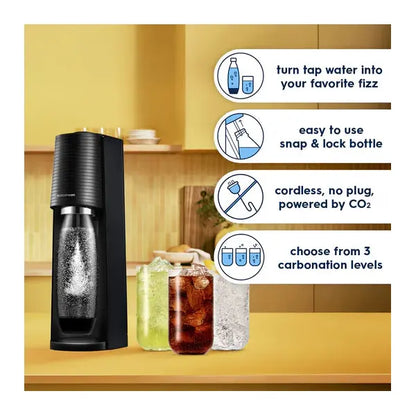 SodaStream Terra Sparkling Water Maker with CO2 and Carbonating Bottle SodaStream