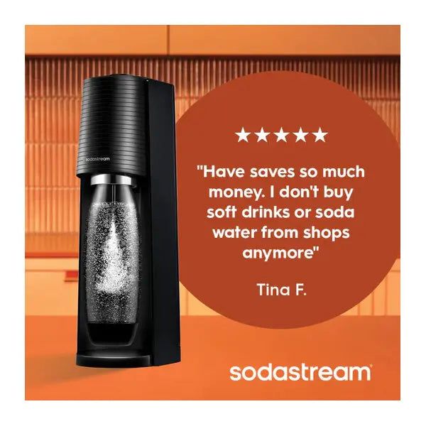 SodaStream Terra Sparkling Water Maker with CO2 and Carbonating Bottle SodaStream
