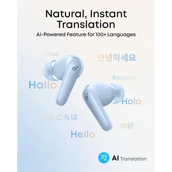 Soundcore P31i by Anker Adaptive Noise Cancelling Wireless Earbuds Light Blue Anker