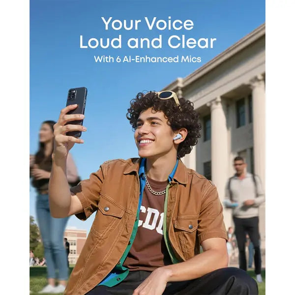 Soundcore P31i by Anker Adaptive Noise Cancelling Wireless Earbuds Light Blue Anker