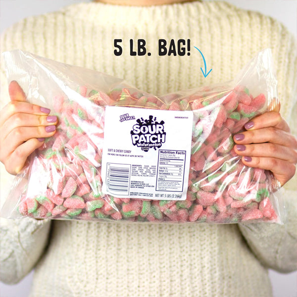 SOUR PATCH KIDS Watermelon Soft & Chewy Candy 5lb Bag