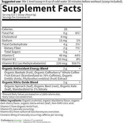 Garden of Life Sport Organic Plant-Based Energy + Focus BlackBerry Cherry 40 svgs Garden of Life