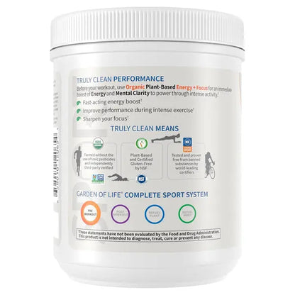 Garden of Life Sport Organic Plant-Based Energy + Focus BlackBerry Cherry 40 svgs Garden of Life