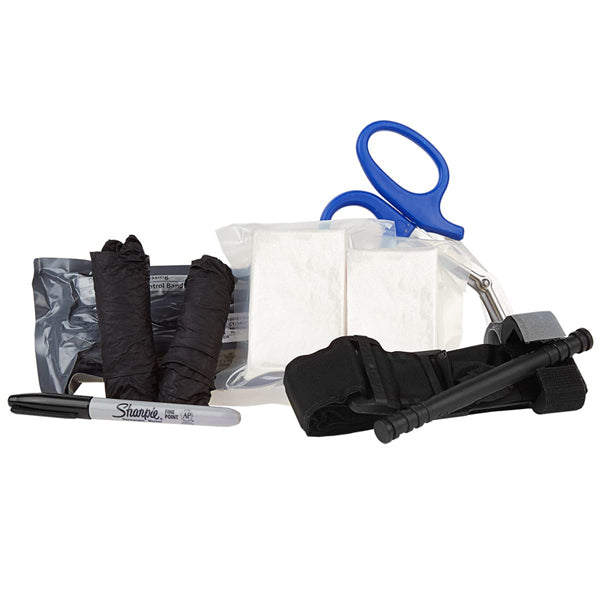 Curaplex Stop the Bleed Basic Kit with CAT Tourniquet, 8 Piece Kit Curaplex