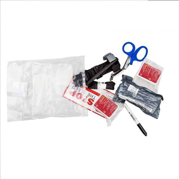 Curaplex Stop the Bleed Basic Kit with CAT Tourniquet, 8 Piece Kit Curaplex