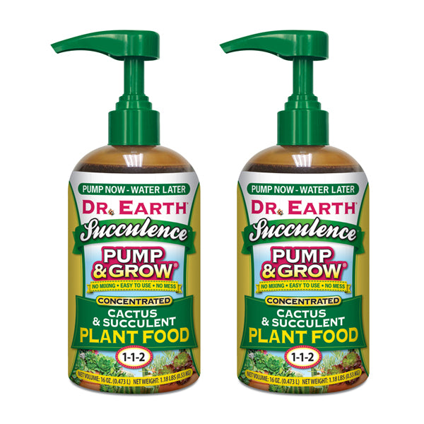 2 Pack - Dr. Earth Cactus & Succulent Plant Food 1-1-2 Fertilizer 16oz
