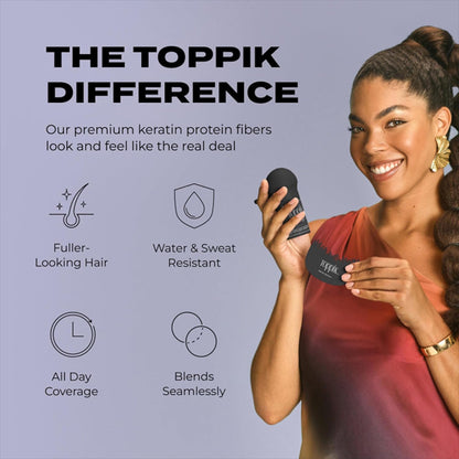 Toppik Hair Building Fibers, Fill In Fine or Thinning Hair Instantly Medium Blonde 0.42oz