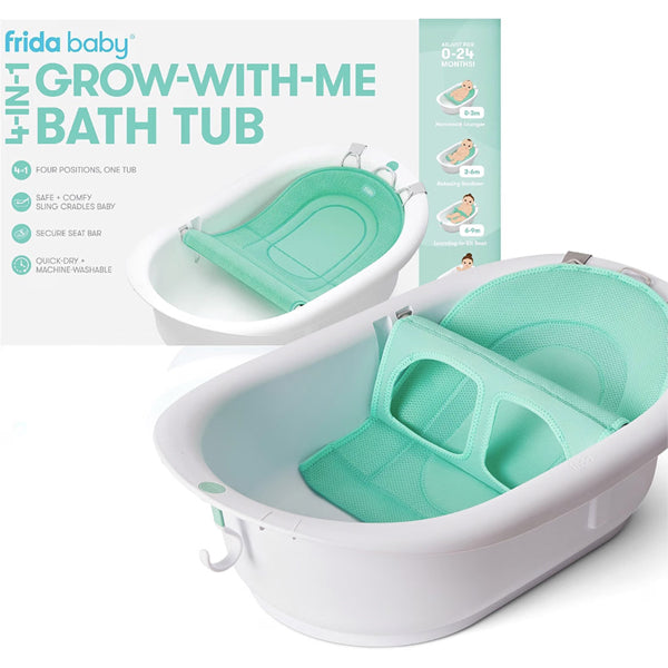 Frida Baby 4-in-1 Grow-with-Me Baby Bathtub for Newborns to Toddler Frida