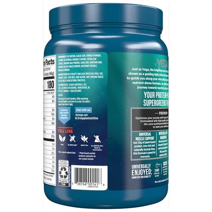 Vega Protein and Greens Plant Based Protein Powder Creamy Vanilla 18oz Vega