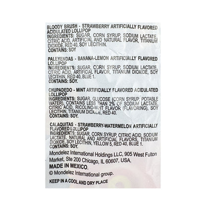 Vero Dulce Susto Mix Assorted Individually Wrapped Mexican Lollipops 40 Count