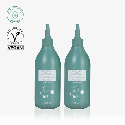 Vidan Extra Nourishing Chaeum RE:CHARGE Korean Hair Treatment Duo Vidan