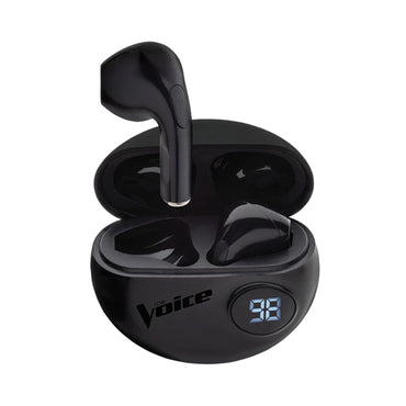The Voice Expert True Wireless Stereo Earbuds With Power Display Black Bluetooth