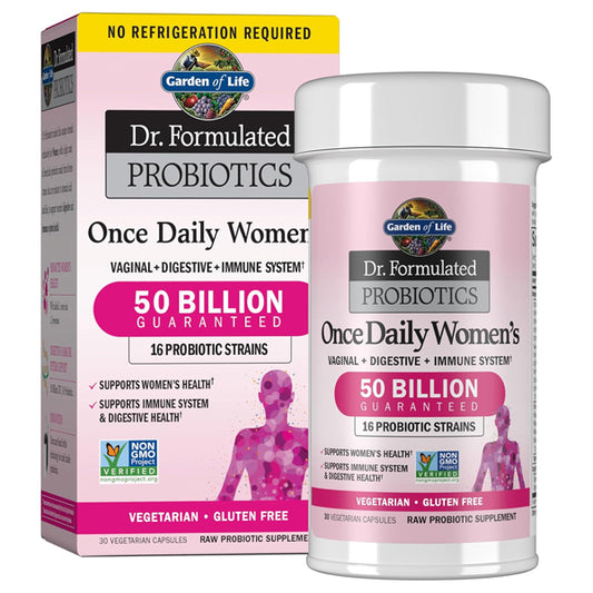Garden of Life Once Daily Dr. Formulated Probiotics for Women 30 Capsules