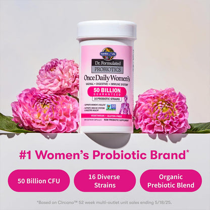 Garden of Life Once Daily Dr. Formulated Probiotics for Women 30 Capsules