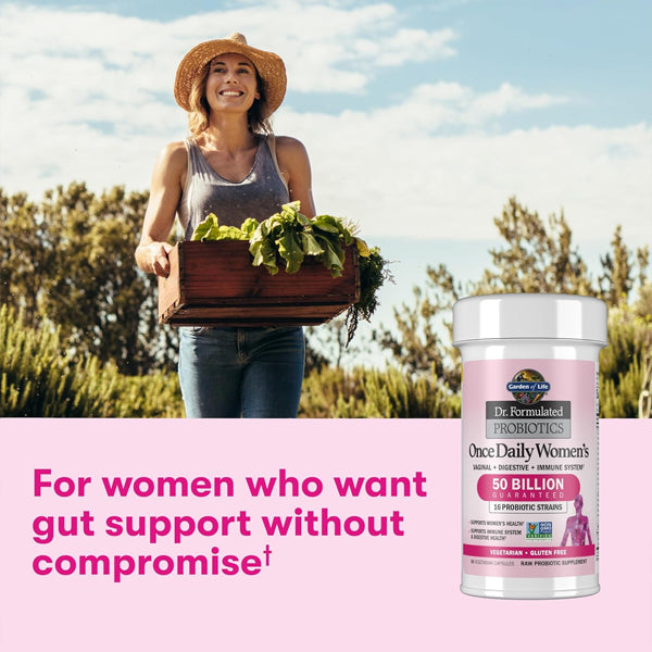 Garden of Life Once Daily Dr. Formulated Probiotics for Women 30 Capsules