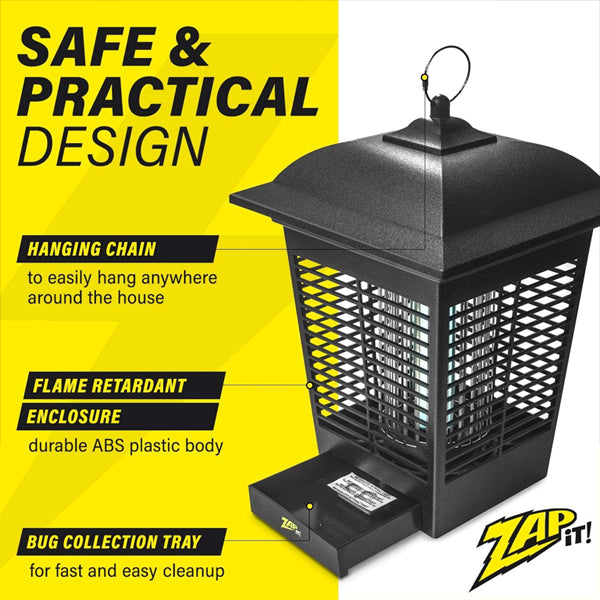 ZAP IT! Electric 360 Degree Indoor or Outdoor Bug Zapper Lantern