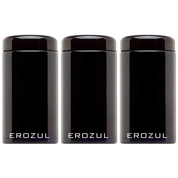 Erozul 500ml Screw Top Wide Mouth Glass UV Jar