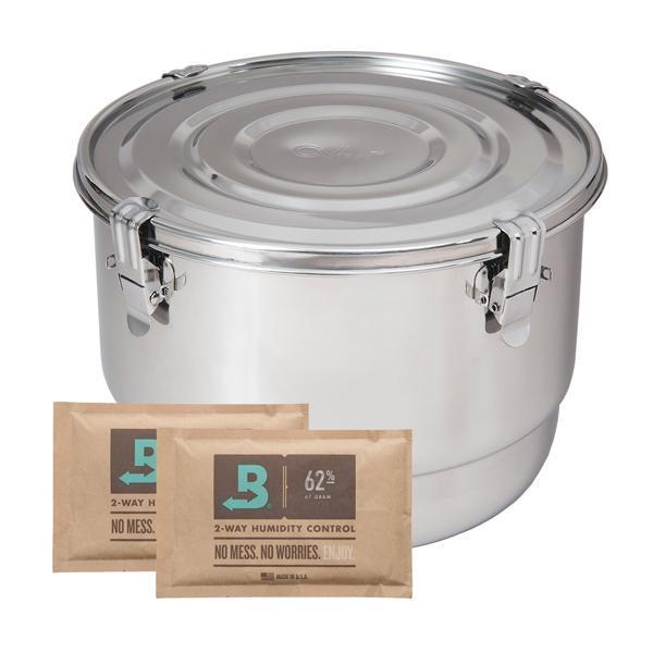 CVault 8 Liter Humidity Control Airtight Metal Stash Container-CVault-Deal Society