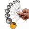 Stainless Steel Measuring Spoons with Ring Holder - Set of 9