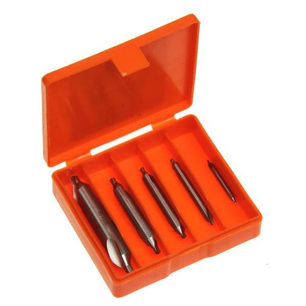 Anytime Tools 5 Center Drill Countersink Mill Tooling Lathe Bit Set
